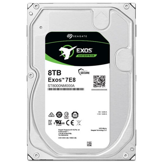 SEAGATE EXOS 8TB ST8000NM000A 3.5&quot; 7200RPM 256MB SATA HDD