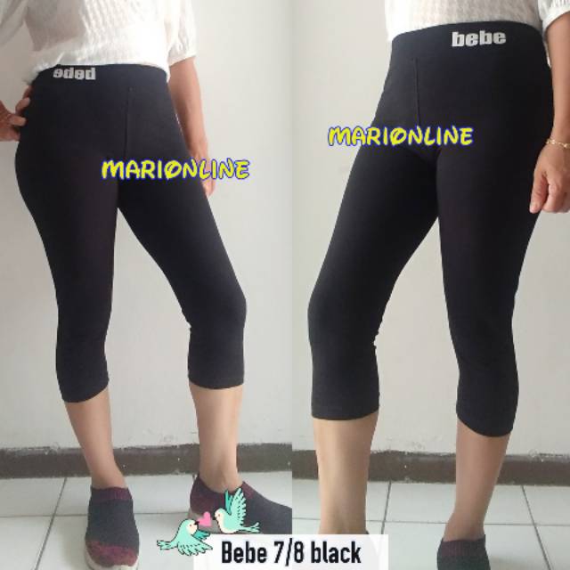 Legging Bebe 7 8 Hitam Xl Xxl Xxxl Shopee Indonesia