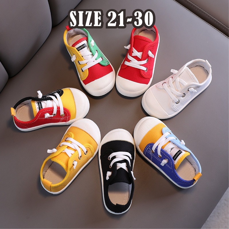 Sepatu Sneakers Canvas Anak Import Casual.