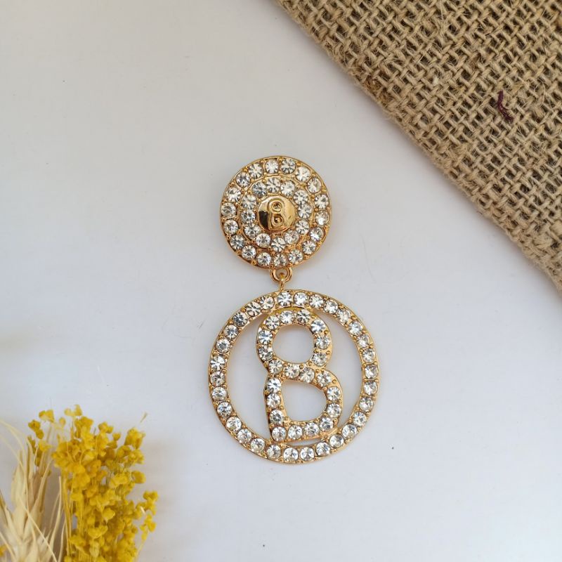 Brooch Buttonscarves KW//Bros Buttonscarves Polos/Mata/Mutiara-B003