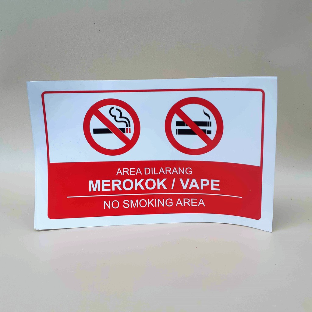 Stiker Area Dilarang Merokok, Dilarang Merokok Vp, Sticker Larangan Merokok