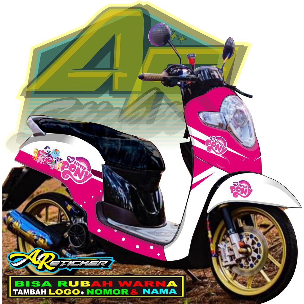 Jual Decal Scoopy Kuda Poni Sticker Stiker Scoopy Full Body Decal Scoopy Full Body Full Blok