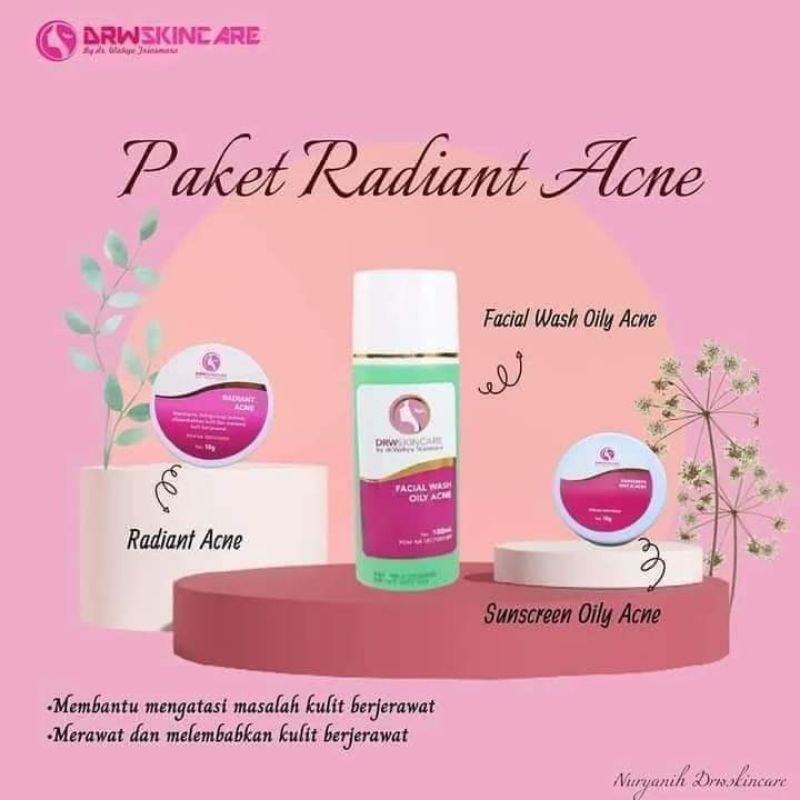 paket radiant acne drw skincare