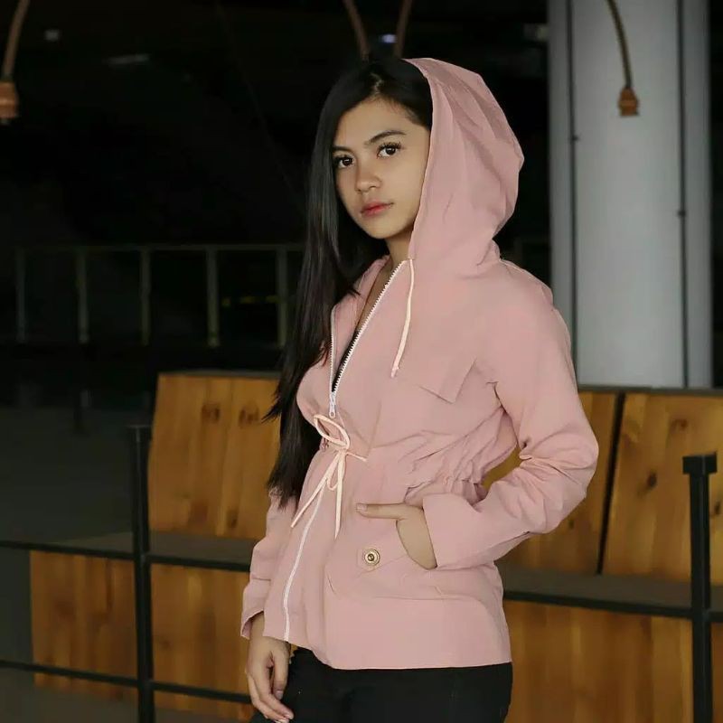 MERLIN PARKA HOODIE || JAKET SEMI PARKA CEWEK #MP