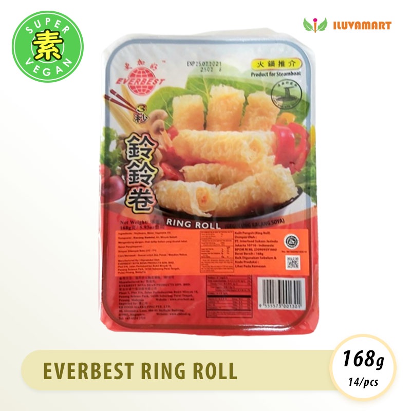 

Everbest Ring Roll / Ling Ling Juan / Kembang Tahu Gulung Cincin Steamboat Vegetarian