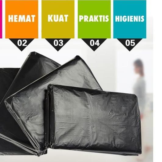 ➥ Kantong Plastik Remax Besar ukuran 60x100 - Plastik Sampah Hitam ➺