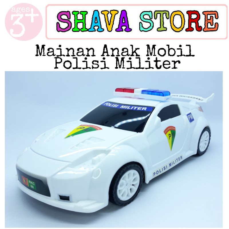 Mainan Anak Mobil Sedan Polisi Militer