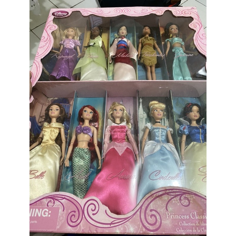 disney princess fashion doll set