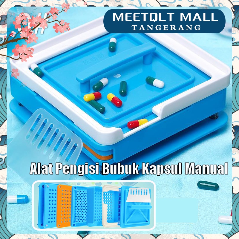 ★0#-100 Lubang★ Alat Pengisi Bubuk Kapsul Manual/Capsules Filling Board