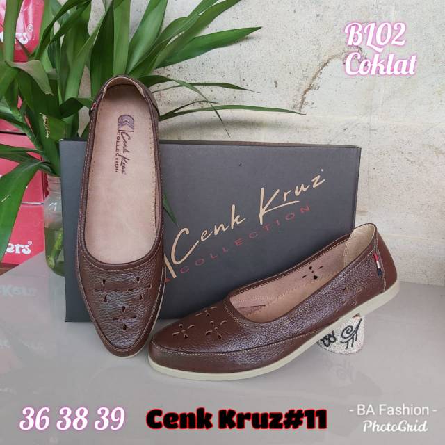 Sepatu kulit wanita cenk kruz