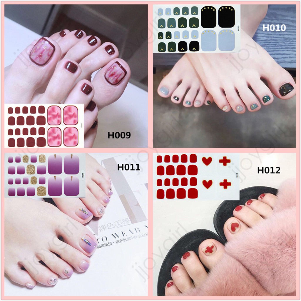 &lt;Jjoygirl&gt;H Nail sticker motif / sticker kuku / stiker kuku / nail stiker glitter / stripes design