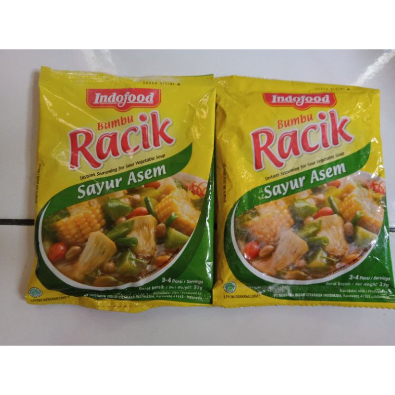 

INDOFOOD BUMBU RACIK SAYUR ASEM 20GRAM