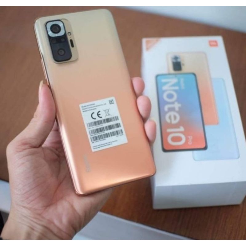 Handphone Scound/bekas mulus no minus Xiaomi Redmi note 10 Pro ram 8/128 fullset like new
