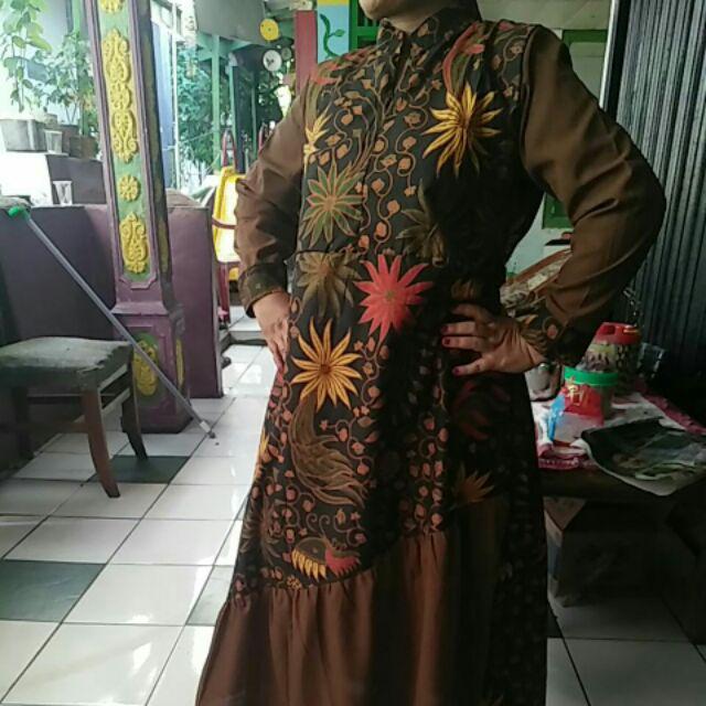 Gamis Batik Syari Motif 483
