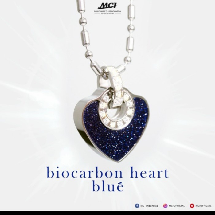Terlaris Lsw Biocarbon Heart Blue mci - Lsw heart Gold