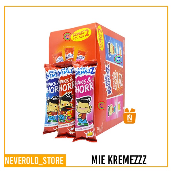 NEW ! Mie Kremez Shake &amp; Shorr isi  20pcs +1 x 12gr