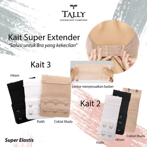 Tally Bra Extension Extender Karet - Sambungan Pengait Bra Lebih Panjang