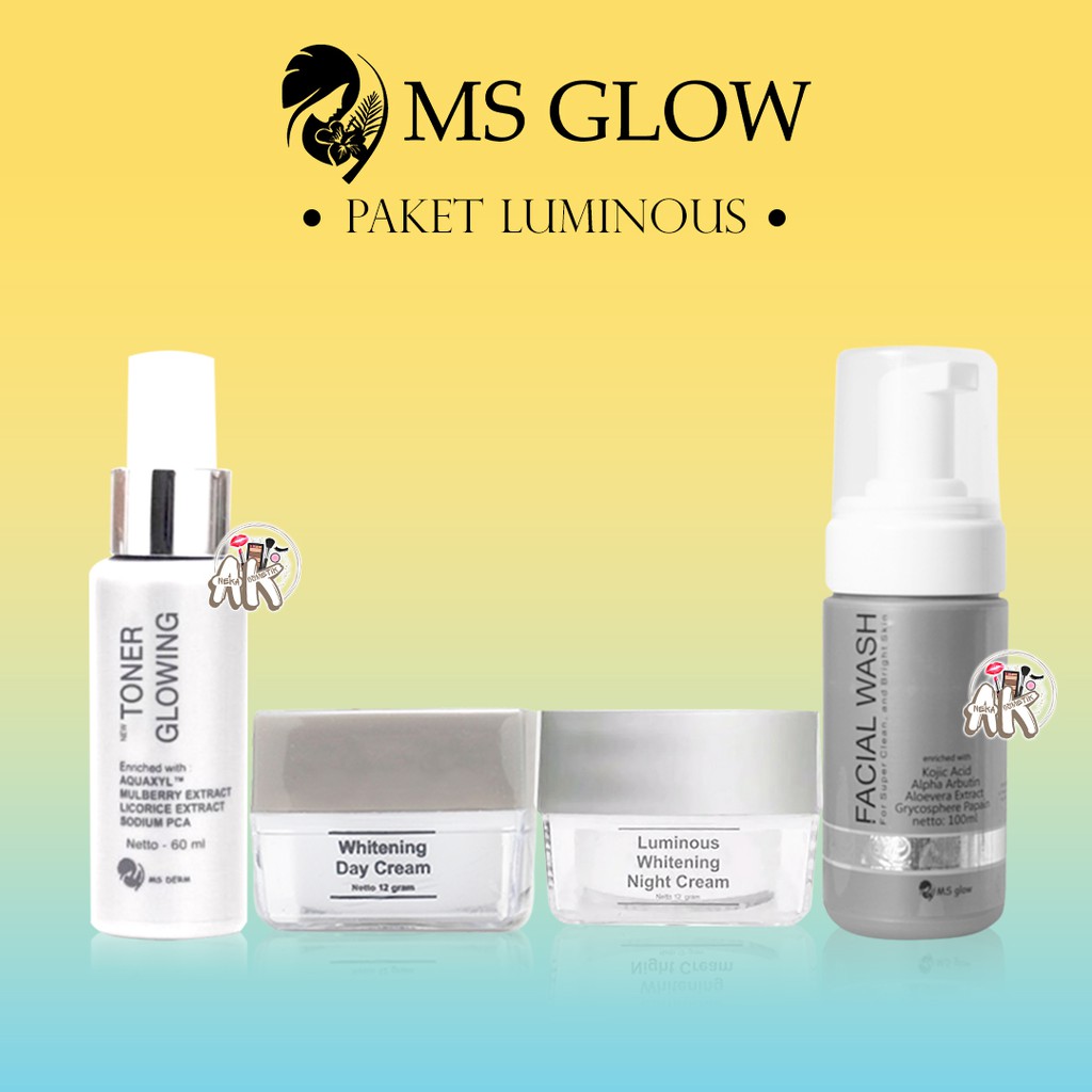 PAKET BPOM TERMURAH MS GLOW WHITENING / ACNE / ULTIMATE (FLEK)