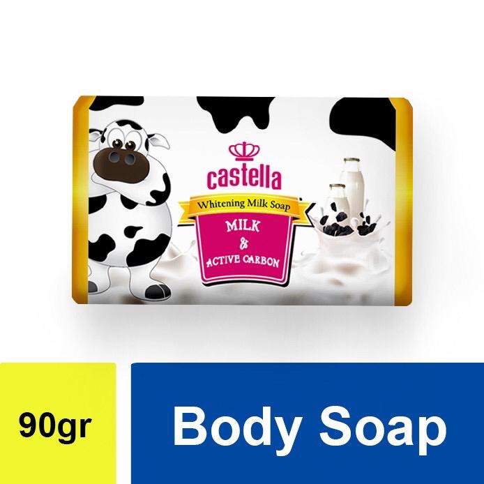 Sabun Castella Milk and Active Carbon Sabun Pewangi Badan Sabun Susu Sabun Batang Sabun Mandi BPOM