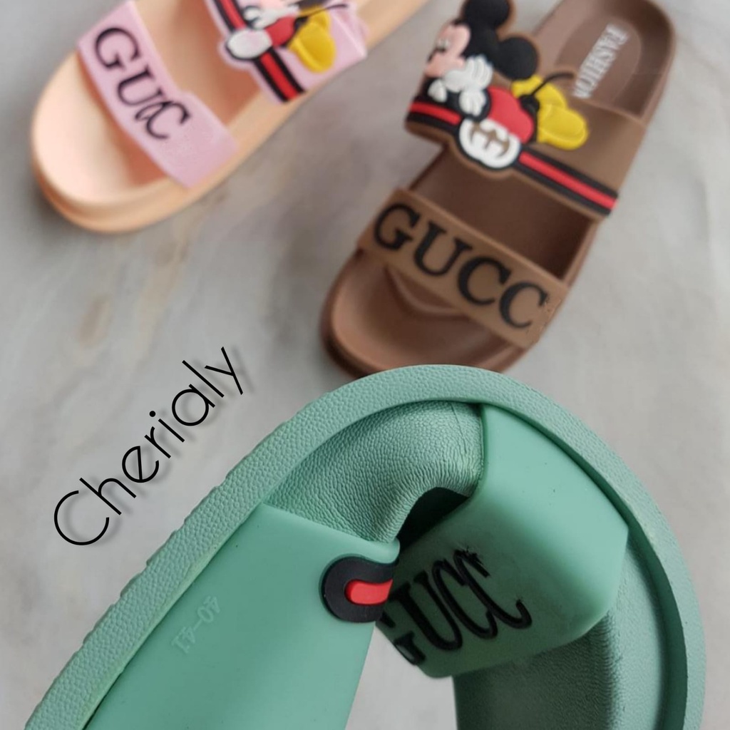 Sandal Slop Wanita Karet Mickey Ban 2 GC