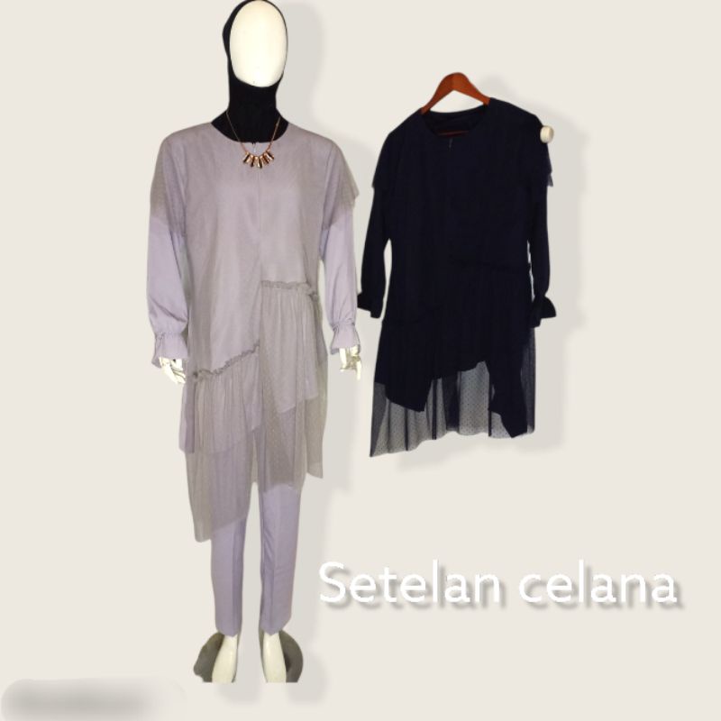 SET CELANA WANITA TERLARIS / SETELAN CELANA WANITA LEBARAN / SETCEL WANITA KEKINIAN