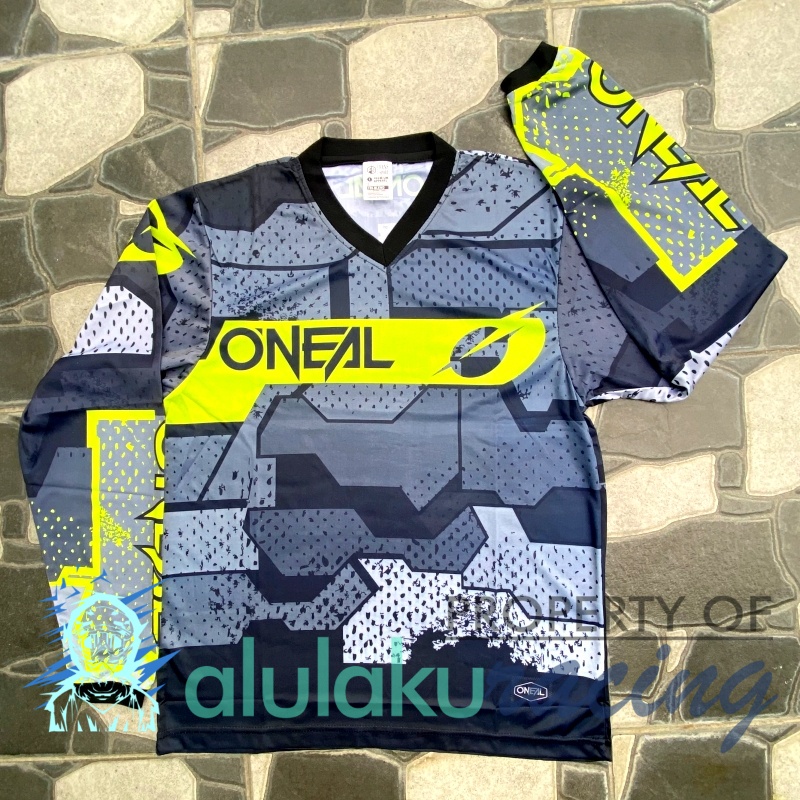 Jersey, Celana, Sarung Tangan &amp; Sepatu Fullprint with Protectors Fullset MX Trail Motocross - Paket Bundling ONCTFG110404-F44