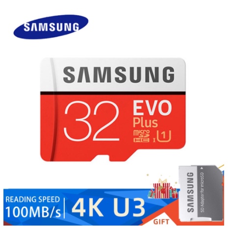 Micro SD Samsung Kartu Memori TF Class10 Kapasitas 32GB Micro SDXC Evo Plus High Speed Memori Card