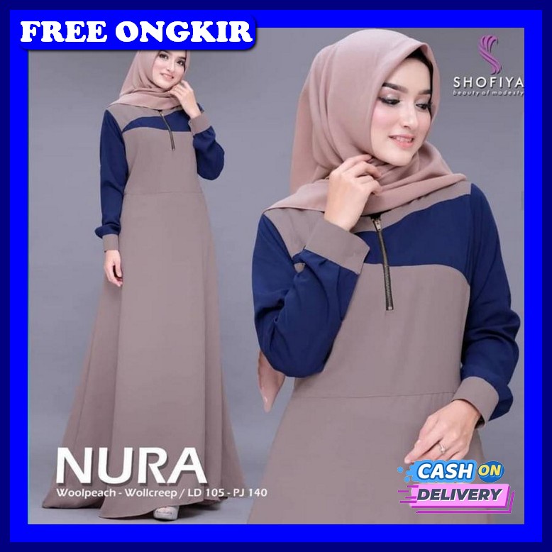 Baju Gamis Wanita Terbaru Model Pesta Cantik Modern Kekinian Remaja Dewasa Busui Syar'I Baju Gamis W