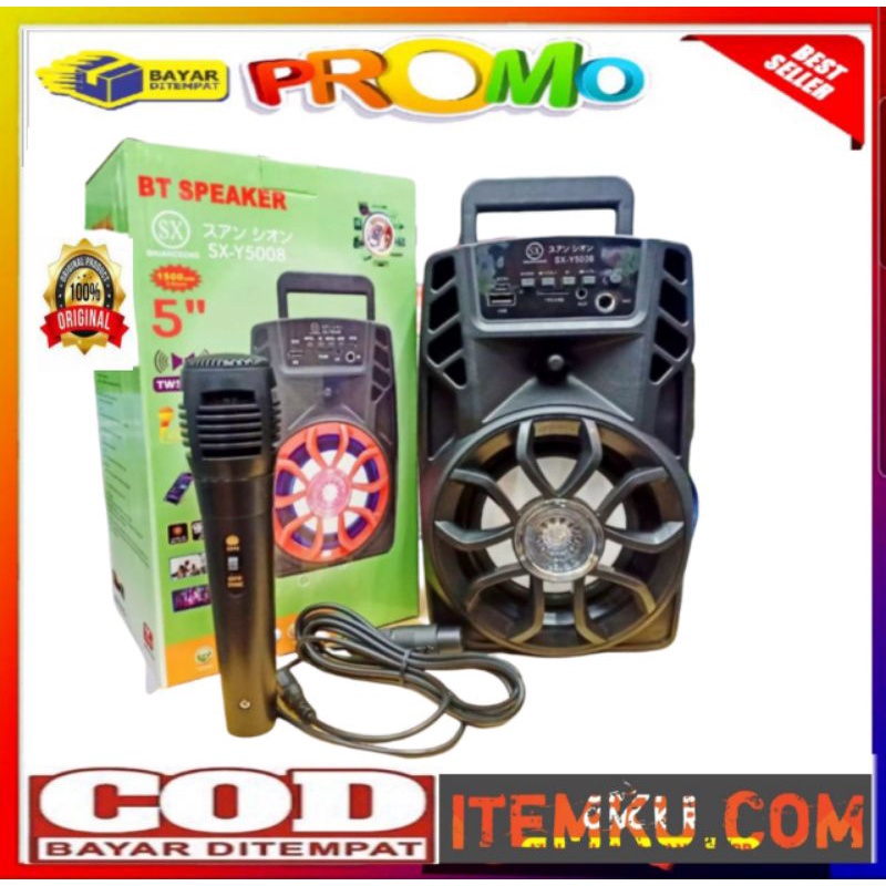 ✅bonus mic speaker bluetooth karaoke portable sx y5008 y5009 f410 x bass karaoke multimedia
