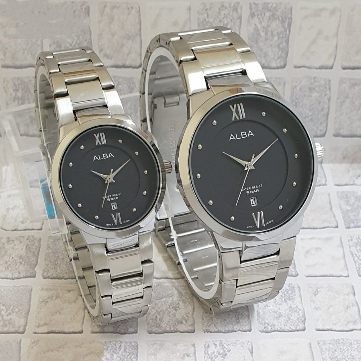 Jam tangan wanita ALBA tanggal aktif free box (bisa couple)