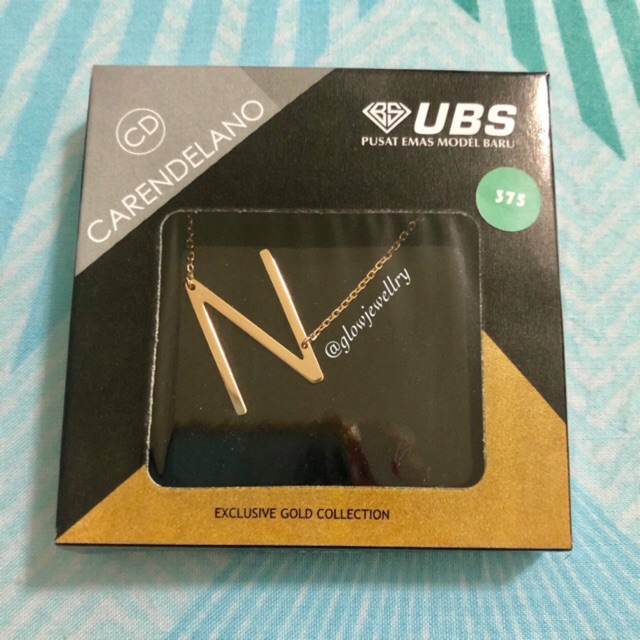 Kalung Huruf Abjad Carendelano UBS - N
