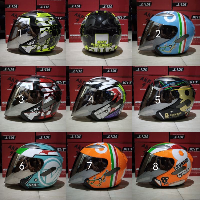 COD Helm Centro #VRC Motif GP Flat Visor Original