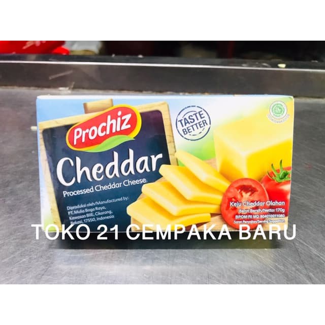 

Prochiz Cheddar Batang 170 gr | Keju Prochiz Cheddar Batangan Murah