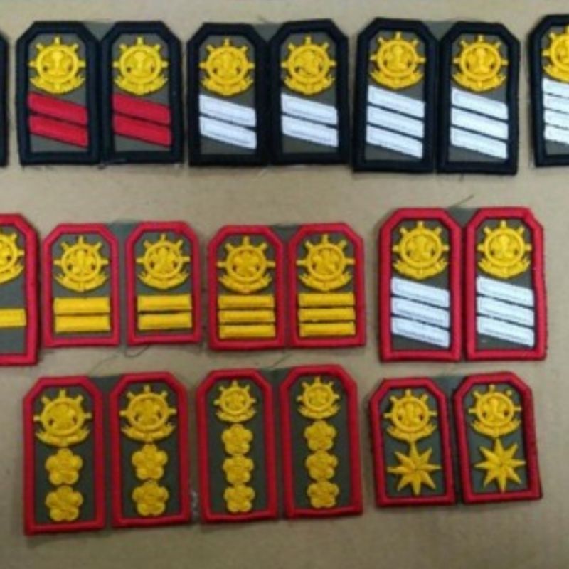 Pangkat Polpp Bordir Timbul