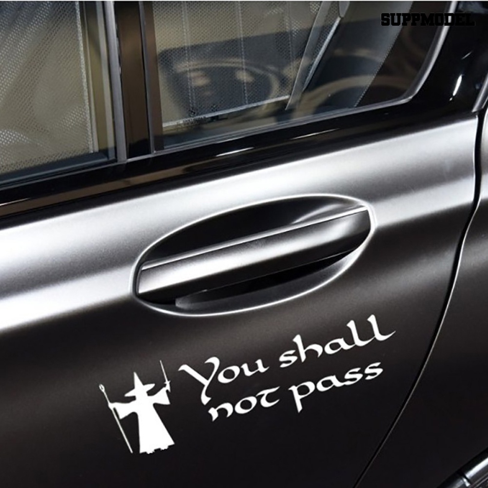 Stiker Tulisan You Shall Not Pass Untuk Dekorasi Mobiltruk