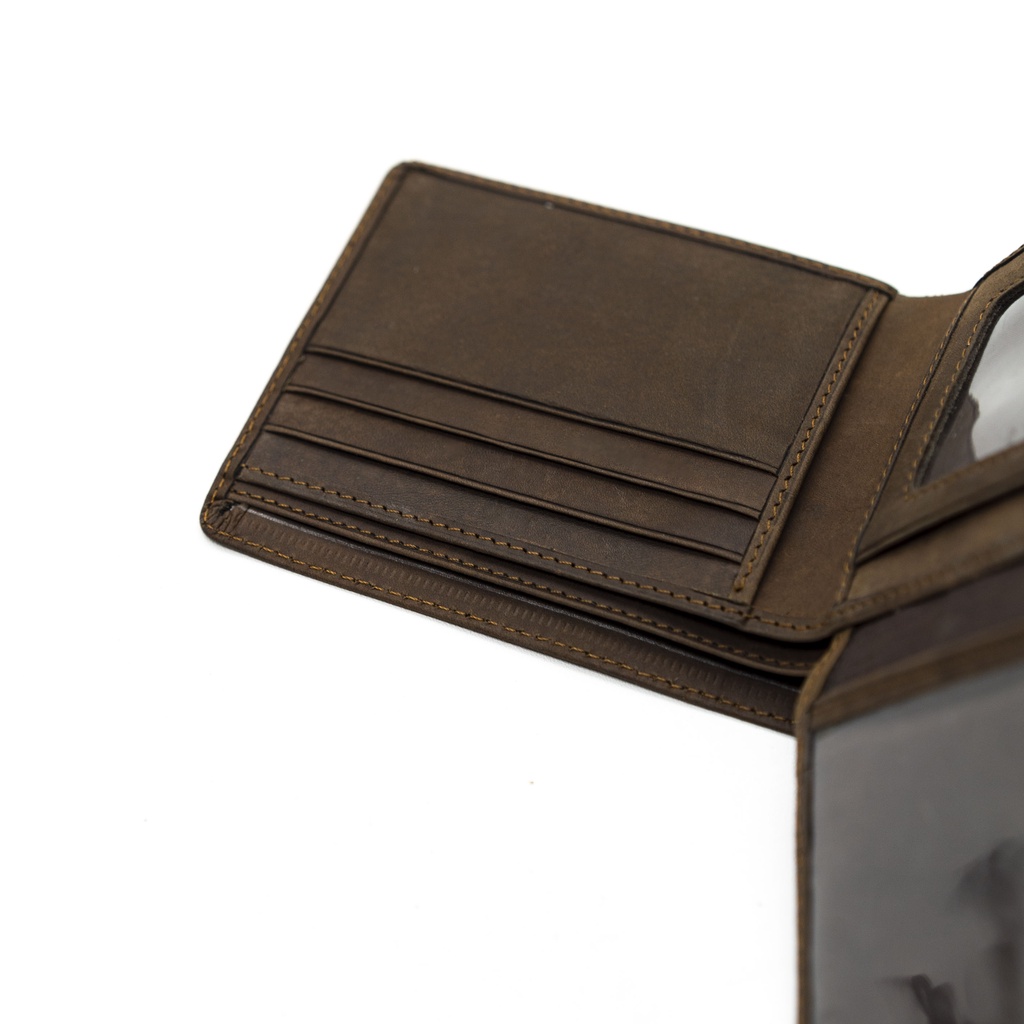 Jayuwan BCH Dompet Kulit Asli Terbaru Desain Klasik Vintage Crazy Horse Leathers