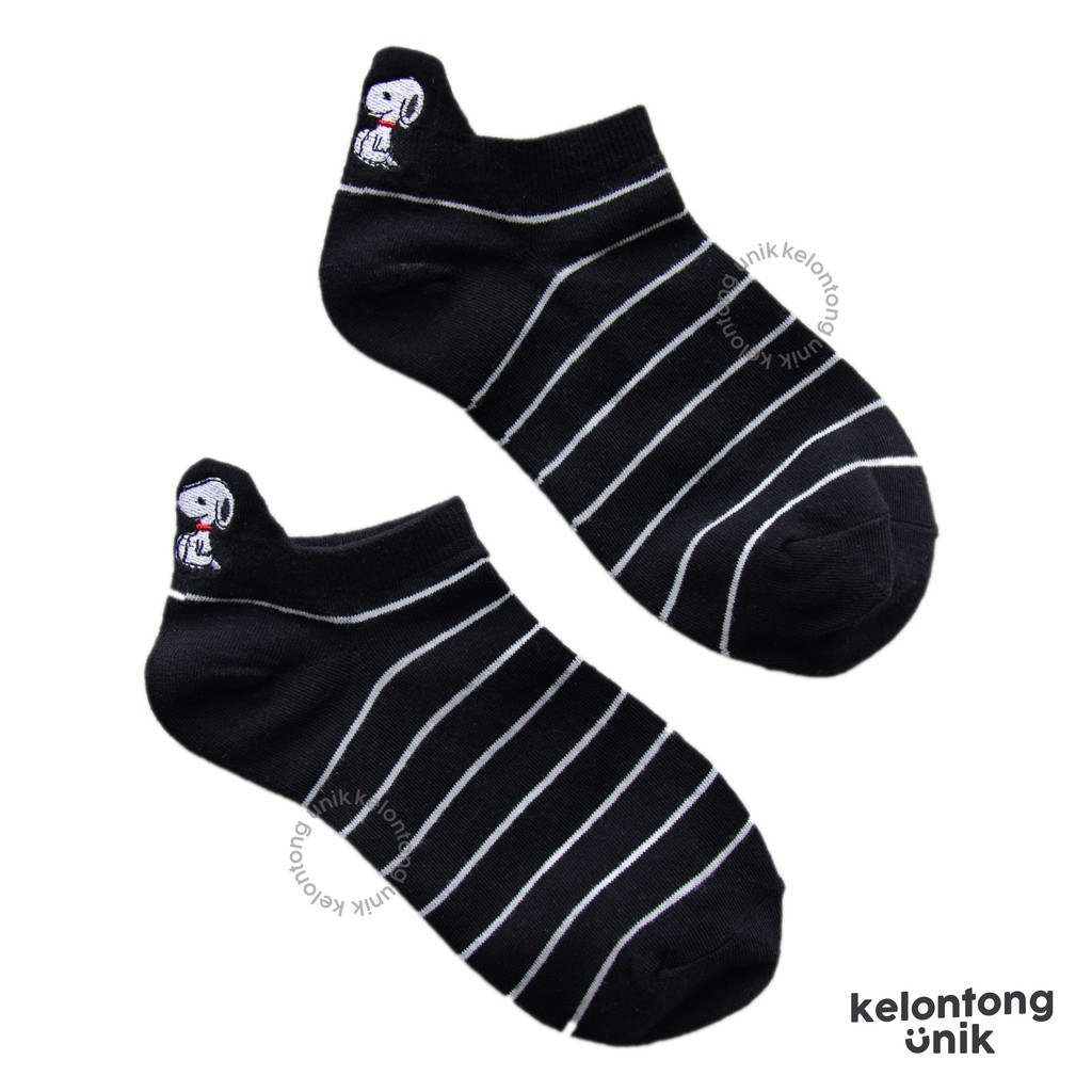 SNOOPY POLOS - Kaos Kaki Pendek Semata Kaki/ Kaos Kaki Ankle Dewasa Wanita-KWMJ-002