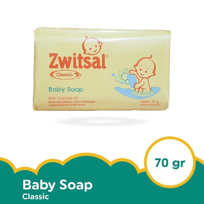 Zwitsal Baby Bar Soap Classic 80gr//Zwitsal Baby Bar Soap//Sabun Zwitsal//Sabun Mandi Bayi