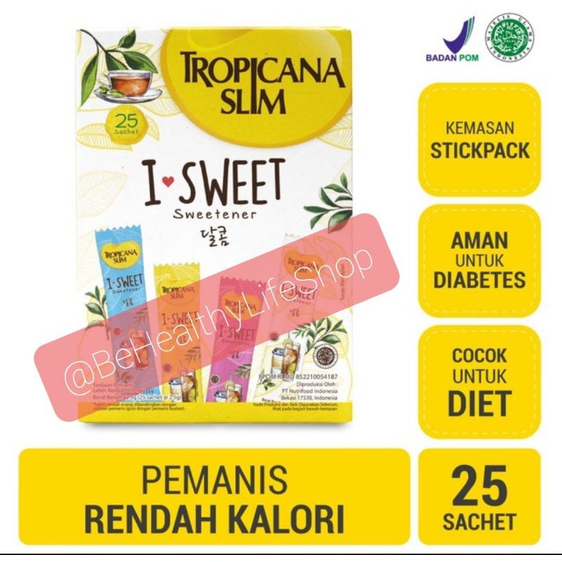 

Gula Tropicana Slim I Sweet 25 sachet