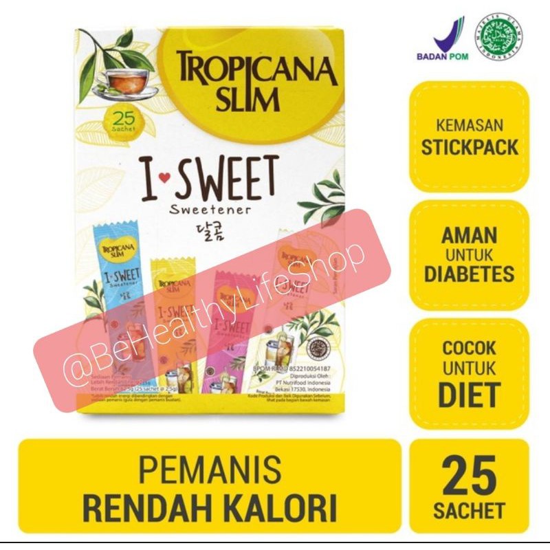 

Gula Tropicana Slim I Sweet 25 sachet