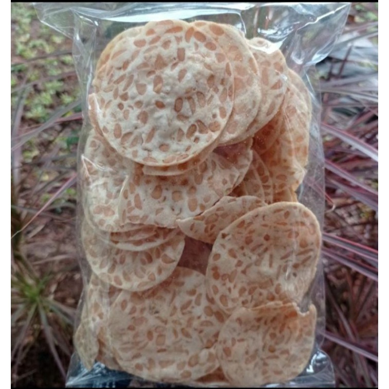 

keripik tempe bulat eceran/cemilan/snack 200gr