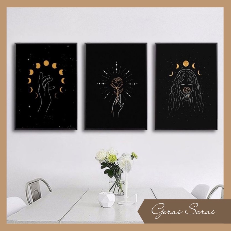 [Hiasan Dinding] BLACK IMAGINE AESTHETIC WALL DECOR