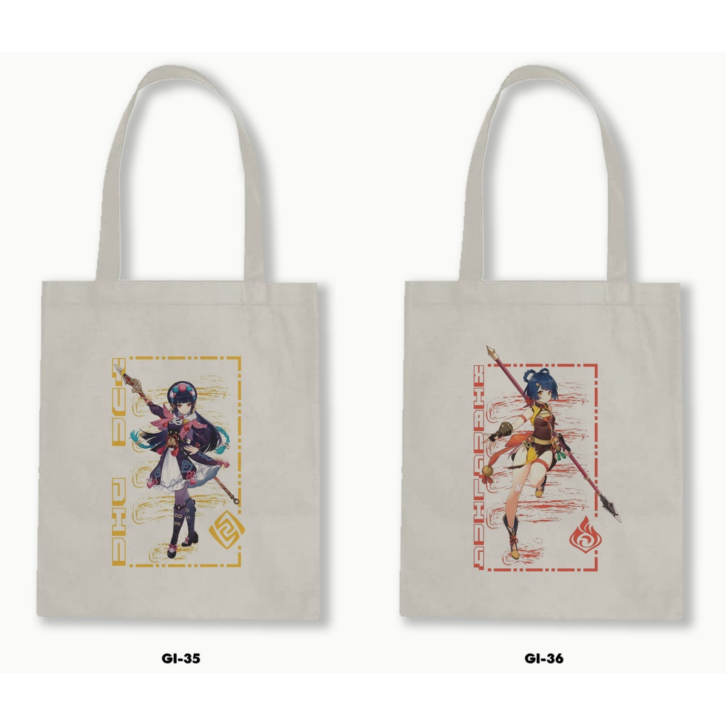 TOTE BAG BLACU - GHENSHIN IMPACT 3