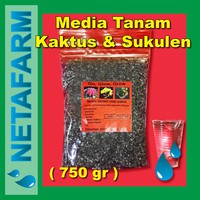 Media tanam - Tanaman Kaktus Sukulen 750 gr ( Go Glow Grow )