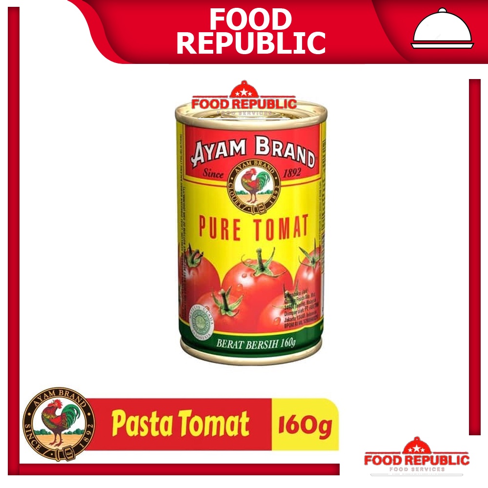 AYAM BRAND TOMATO PUREE 160 GR PASTA TOMAT KALENG HALAL NO MSG