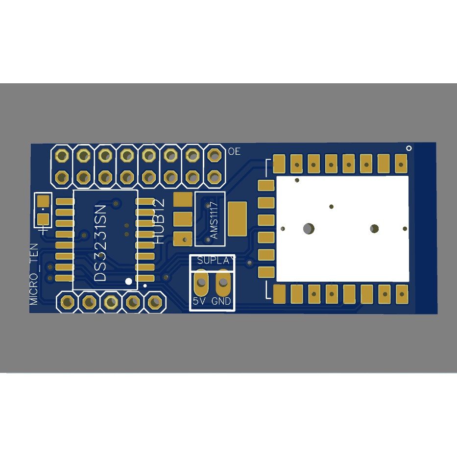 PCB JWS ESP 12E/F HUB12 P10 SINGLE COLOR