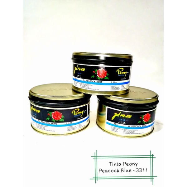 Tinta Cetak Offset Peony Peacock Blue (3311)
