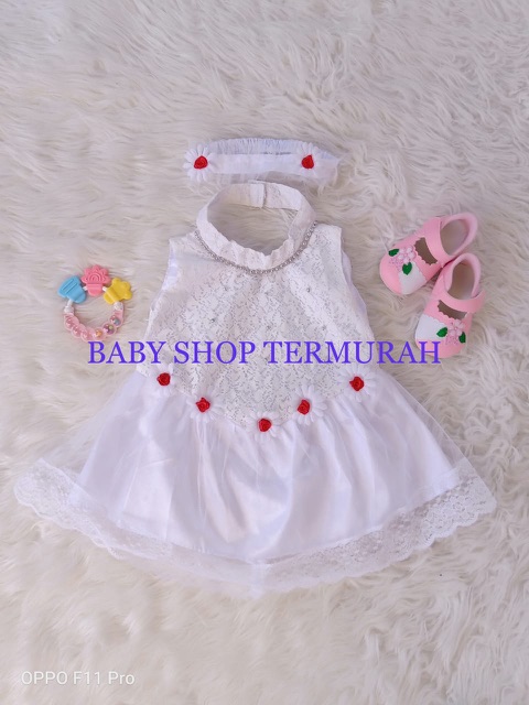 PROMO!!!! DRESS + BANDO BABY 0-6MONTH