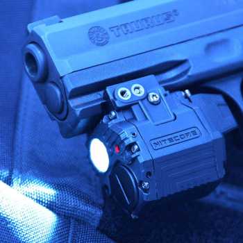 Nitecore Senter Pistol Tactical Gun Laser Senter Light XP-G2 S3 Red Laser