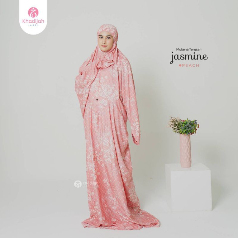 Mukena Terusan Jasmine/ Mukena Dewasa Khadijah Label